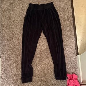 AKIRA Black Velour Joggers